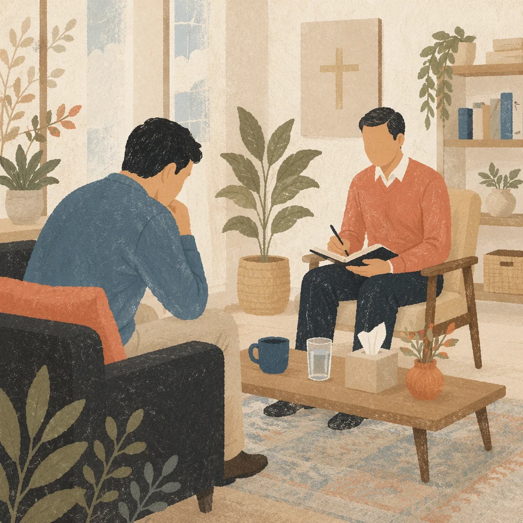 Pastoral Counseling in a Calm Church Office