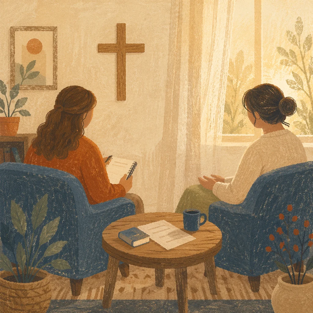 Pastoral Counseling in a Quiet Church Office