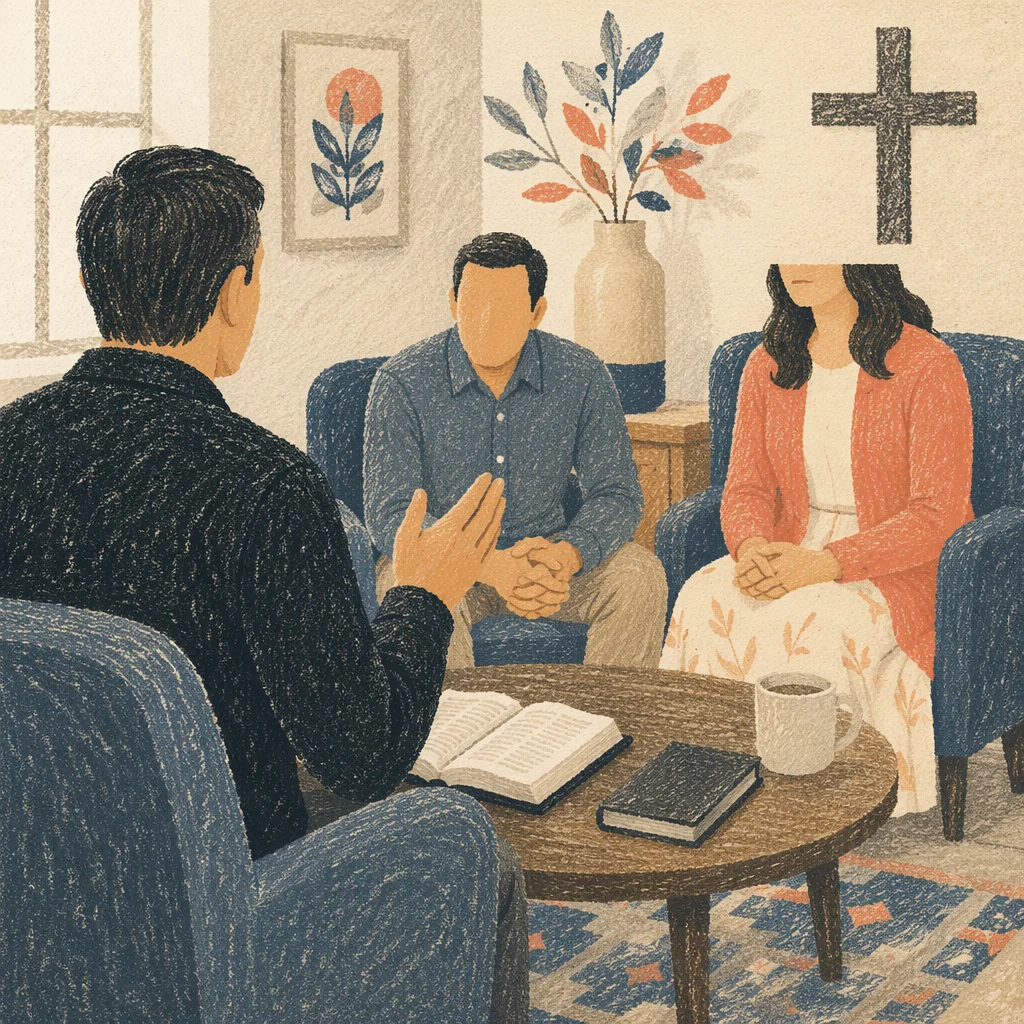 Pastoral Counseling in a Quiet Church Office