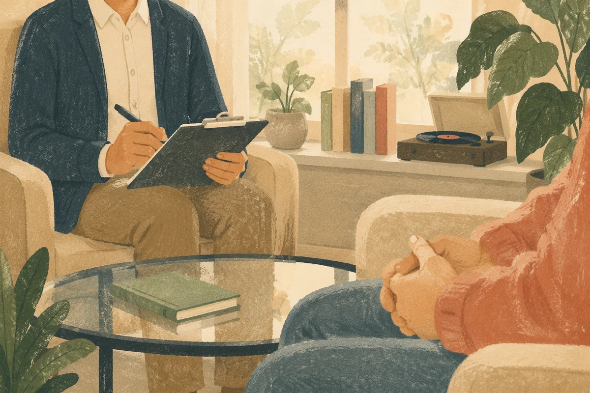 Pastor Counseling Session in Church Office