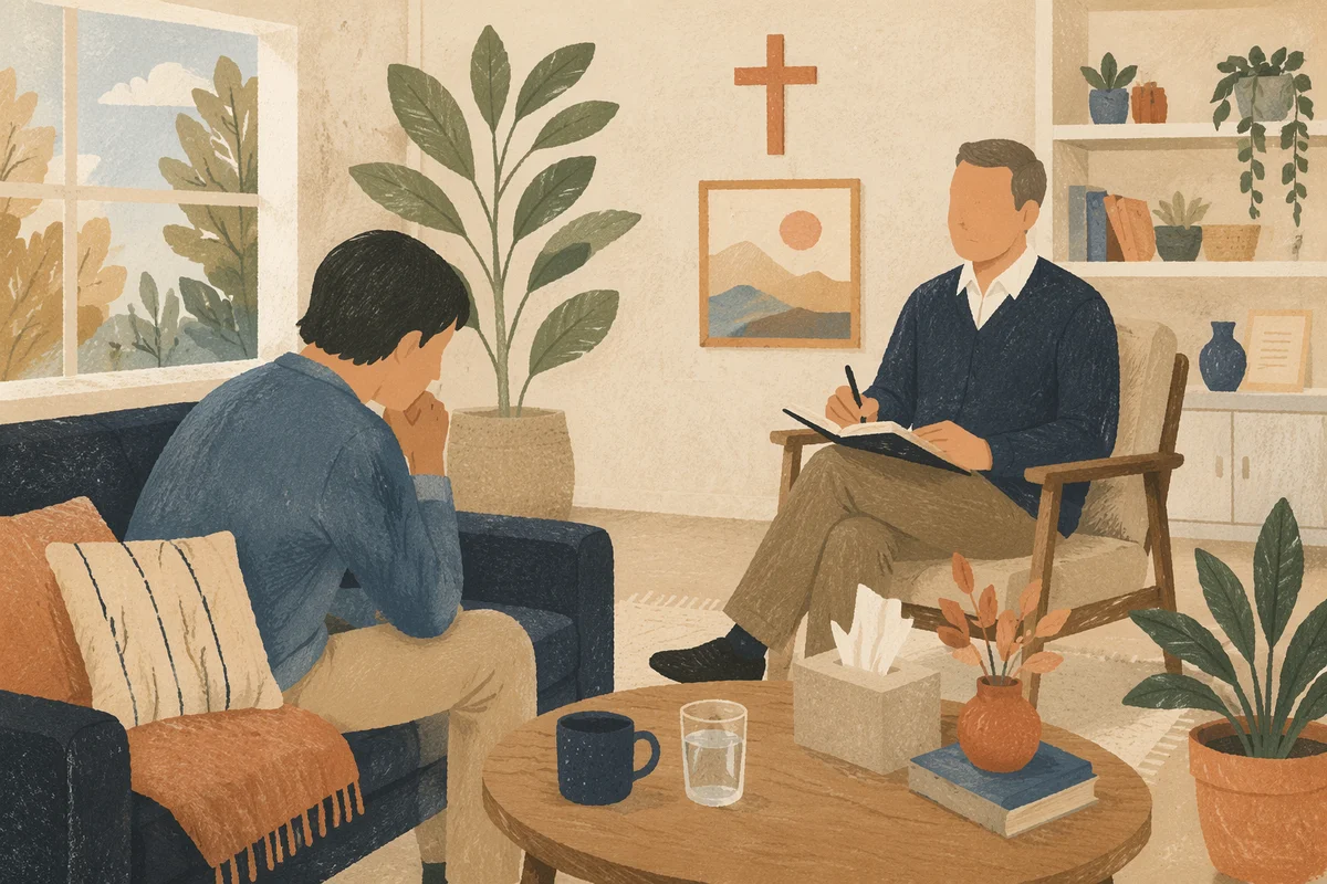 Pastoral Counseling in a Bright Church Office