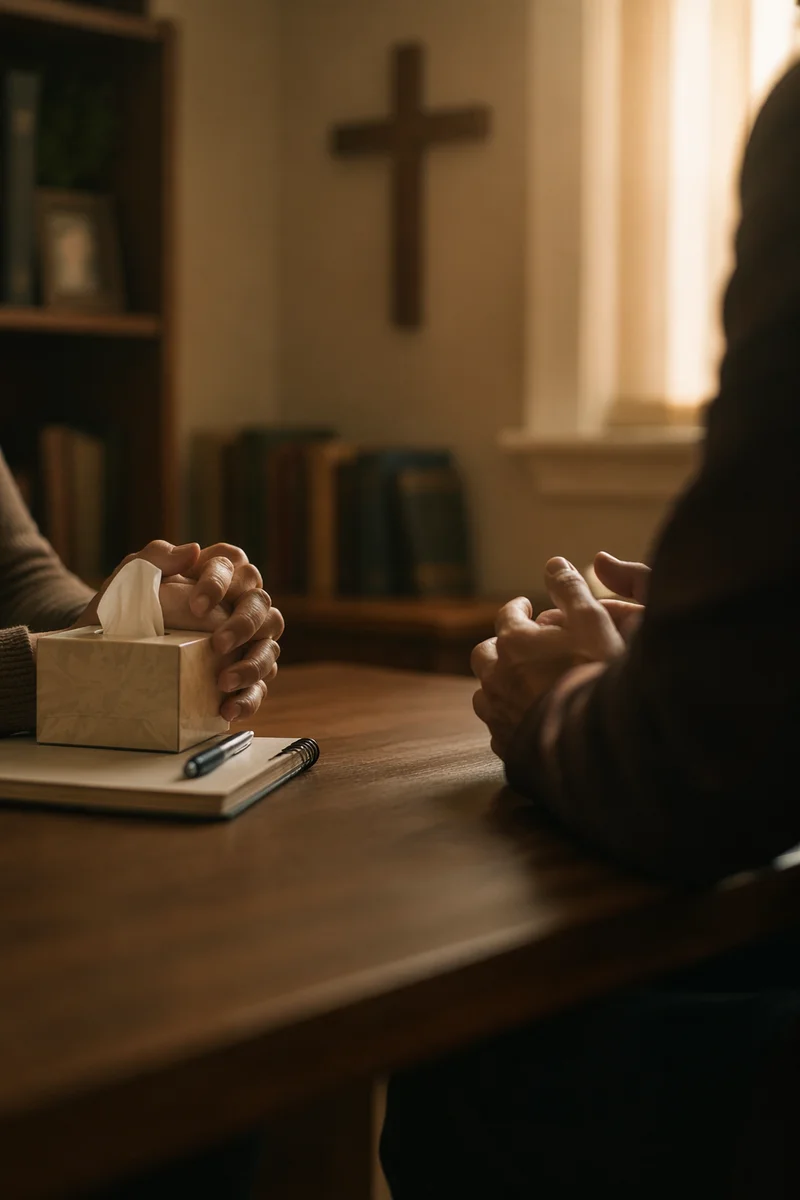Pastoral Counseling in a Quiet Church Office