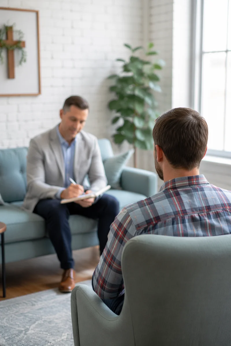 Compassionate Pastoral Counseling in Church Office