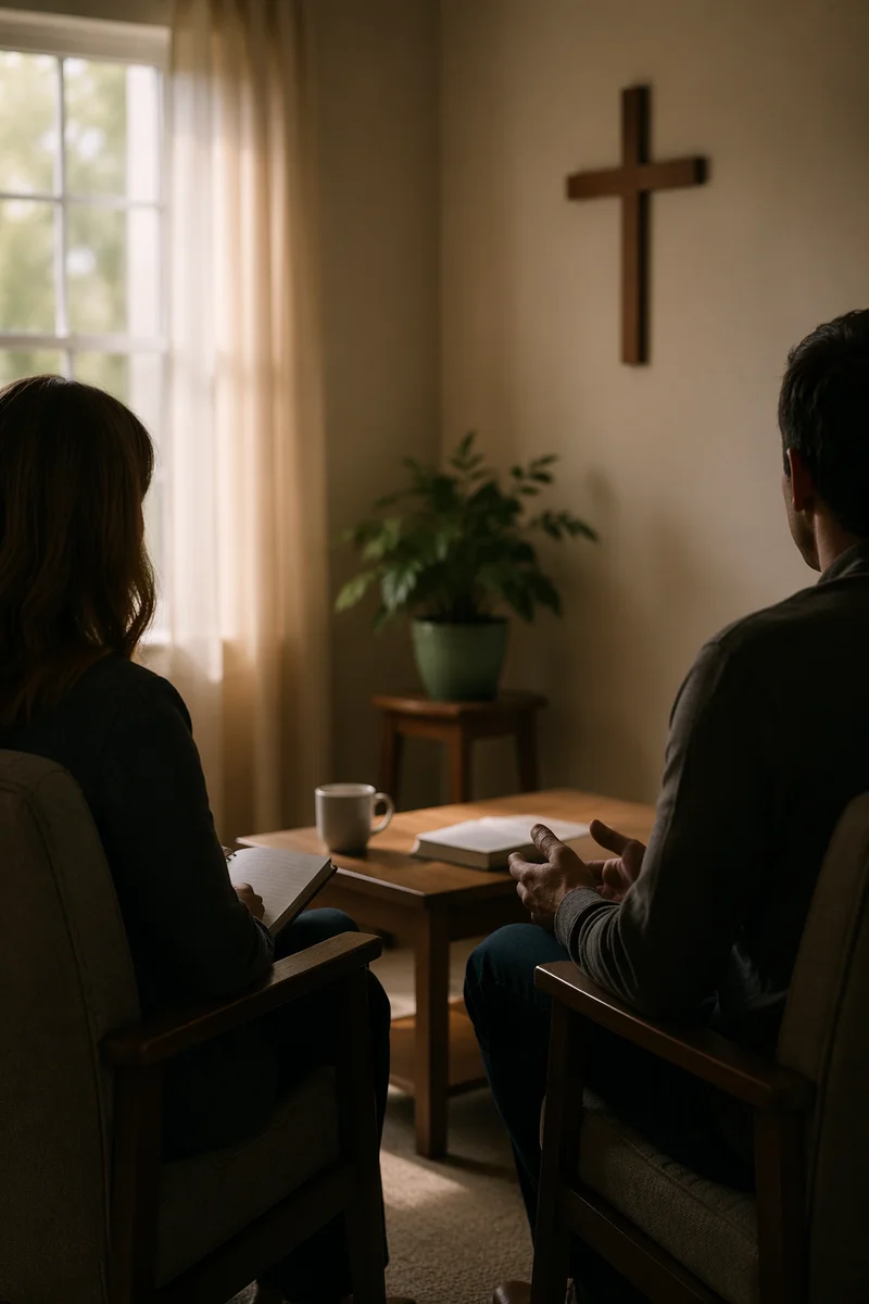 Pastoral Counseling in a Quiet Church Office