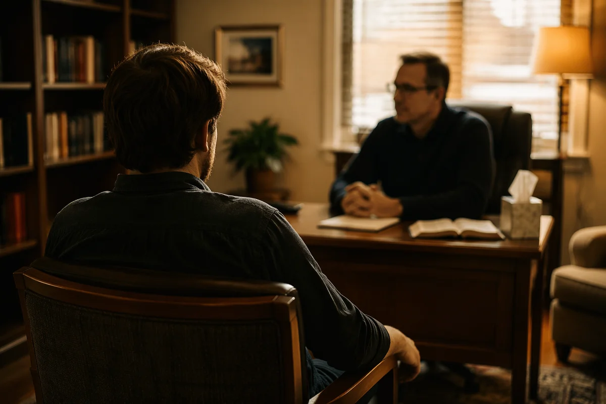 Private Pastoral Counseling in Church Office