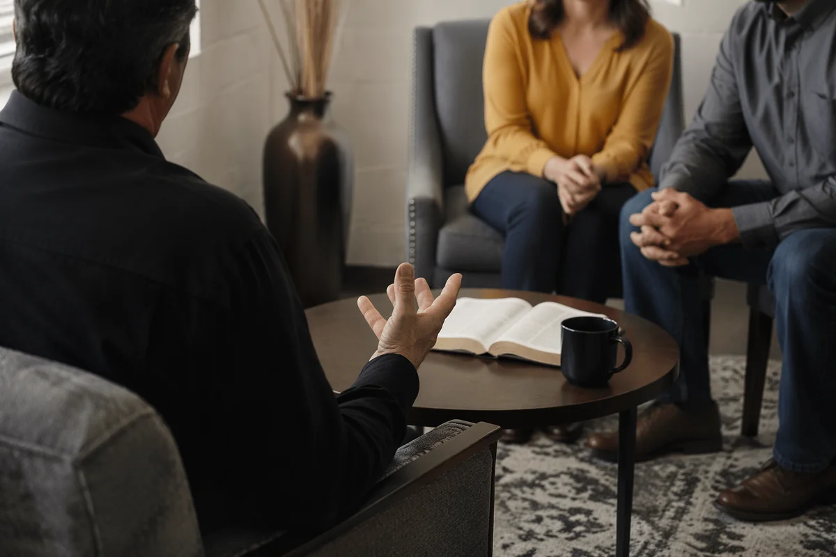 Pastoral Counseling in a Quiet Church Office