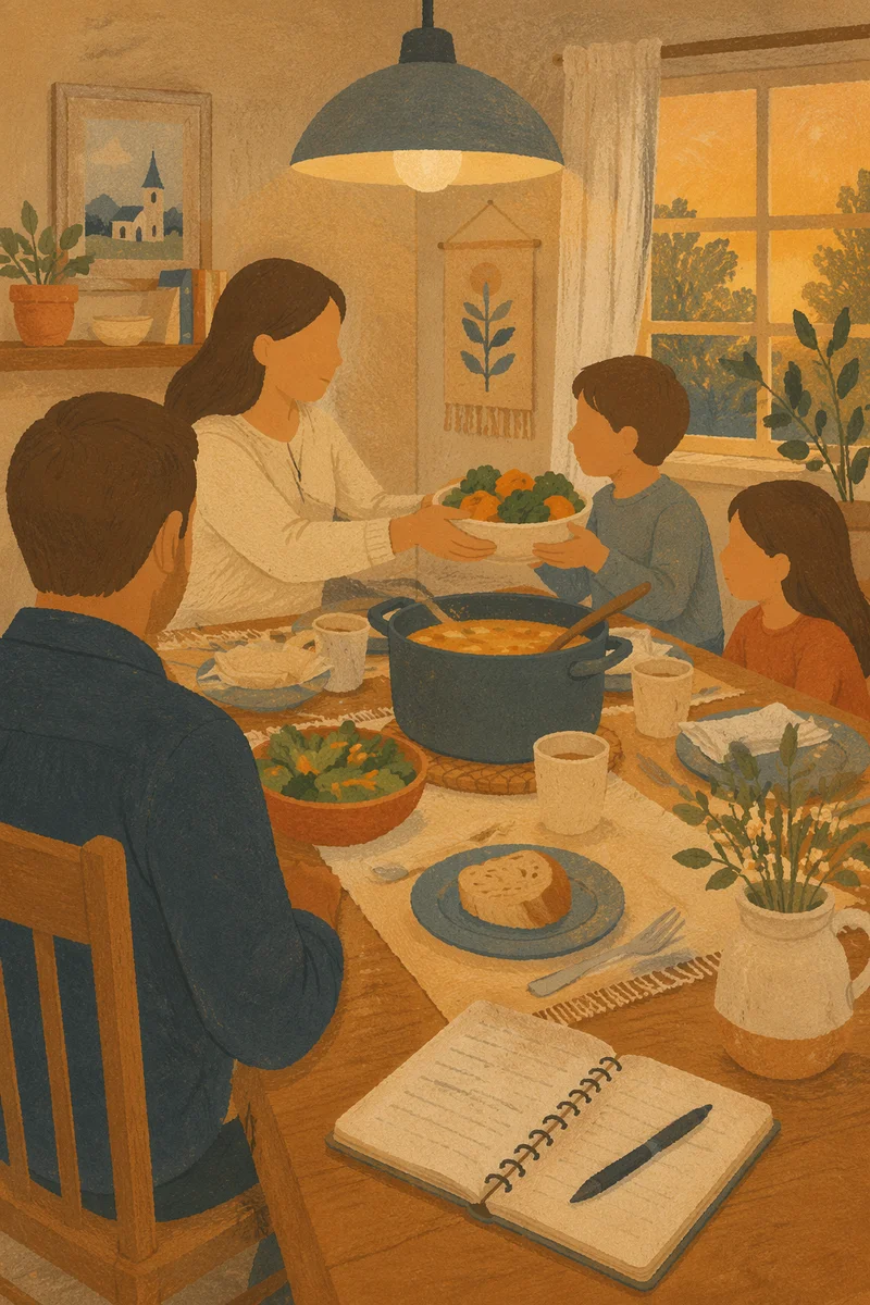 Pastor Family Weeknight Dinner at Home