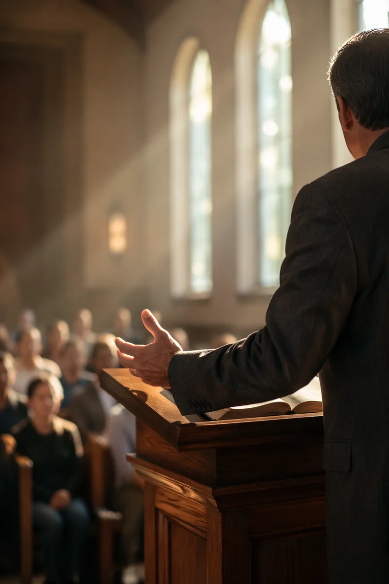 Pastor Preaching in Contemporary Chapel