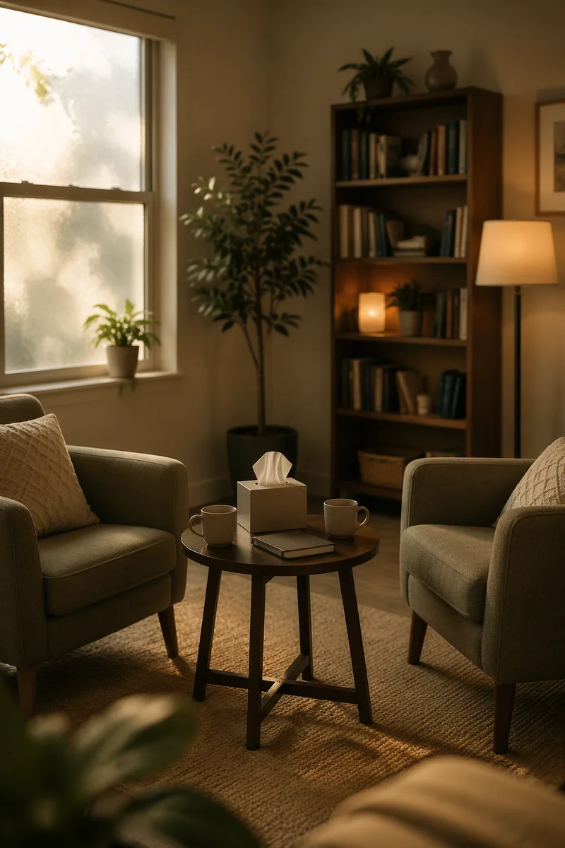 Pastoral Counseling Office with Two Chairs