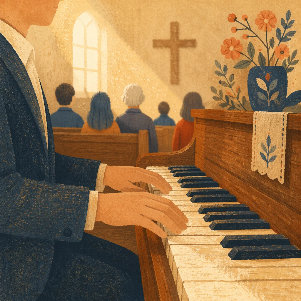 Gentle Chapel Piano Worship in Morning Light