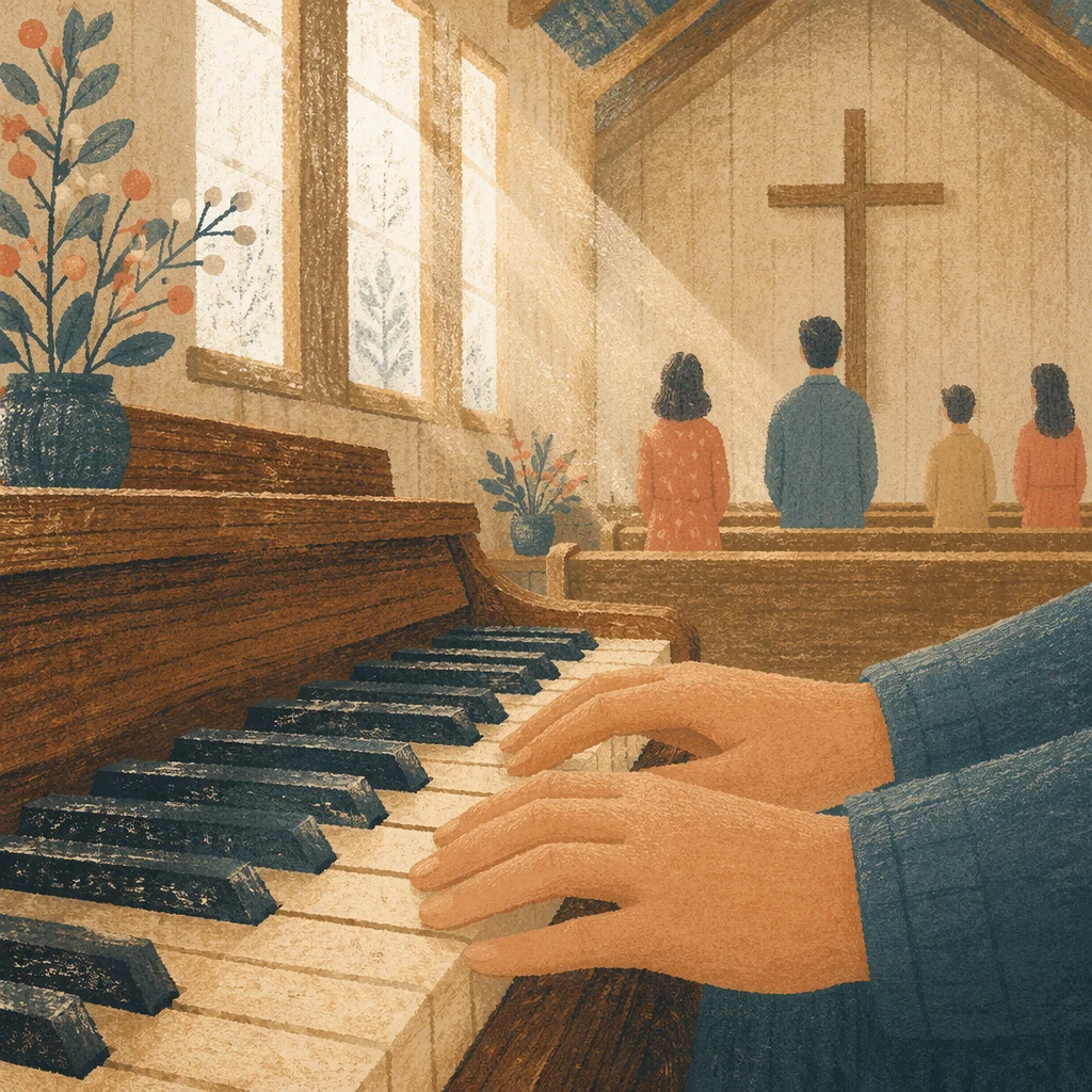 Quiet Worship Piano in Morning Chapel