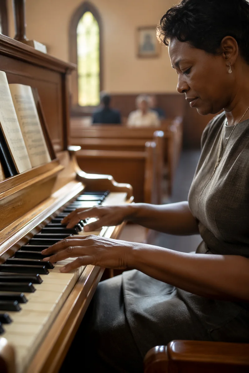 Quiet Church Worship at the Piano