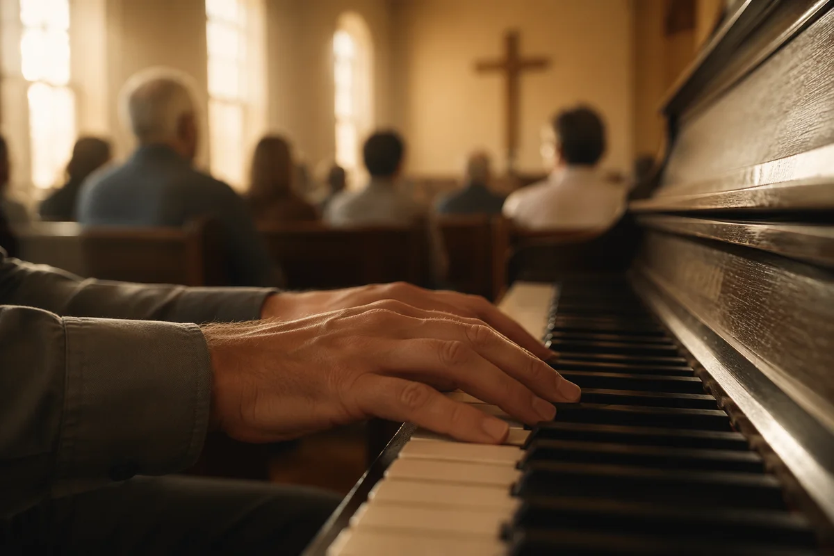 Quiet Chapel Piano Before Morning Hymn
