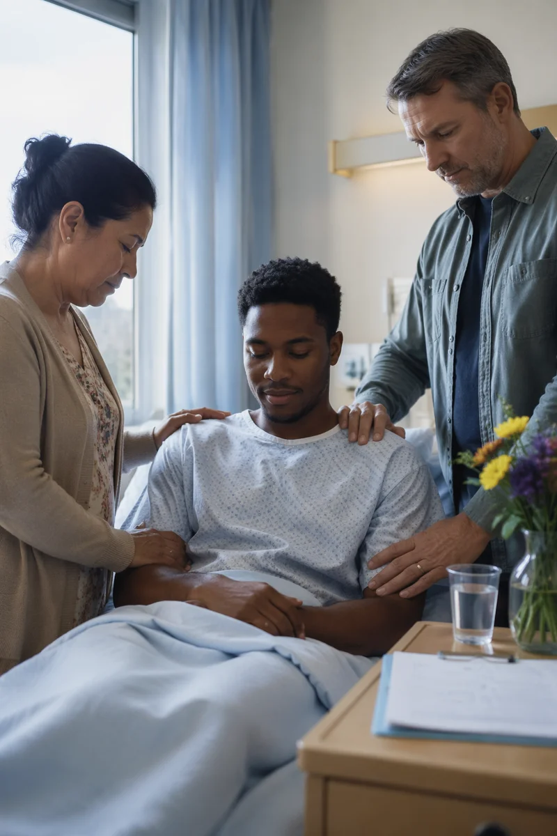Quiet Prayer in Hospital Recovery Room