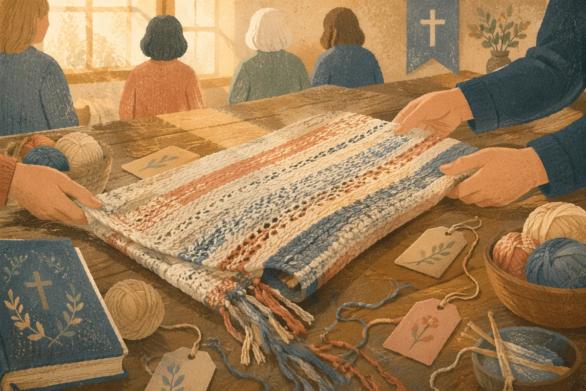 Handmade Prayer Shawl Gift Ministry Table