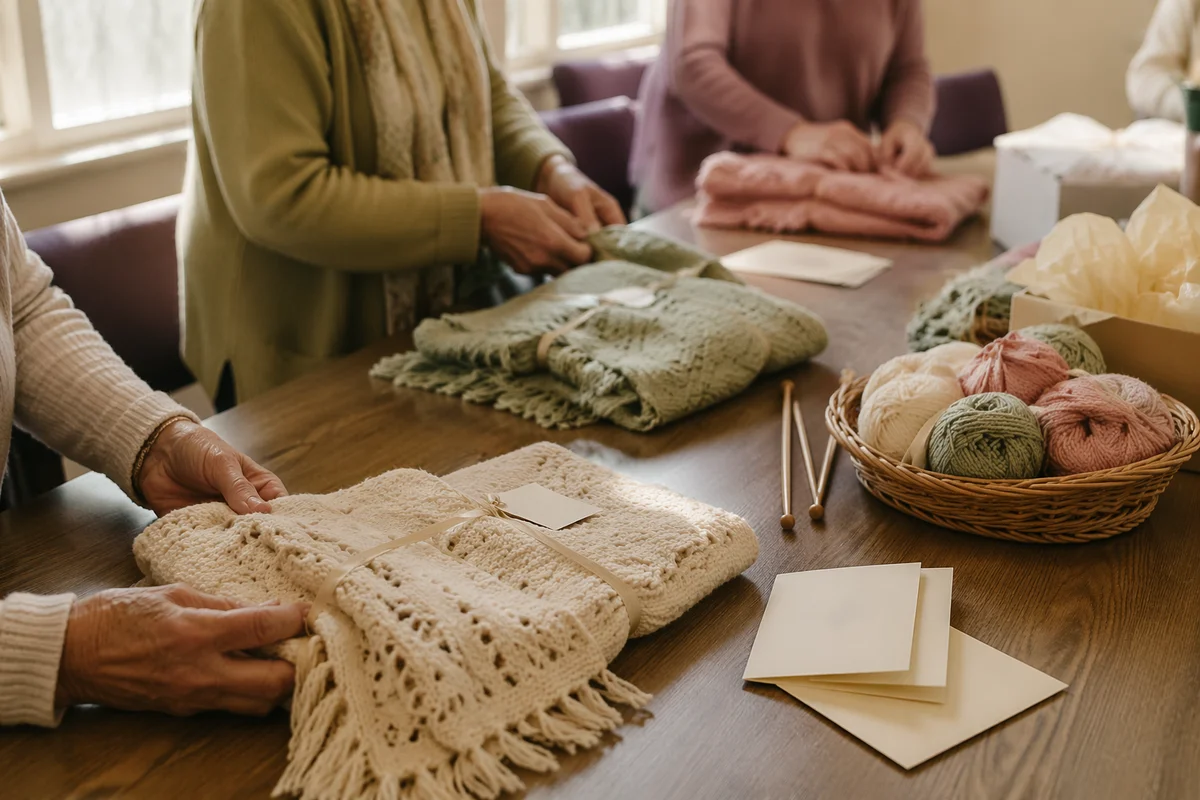 Prayer Shawl Gift Ministry Table Scene