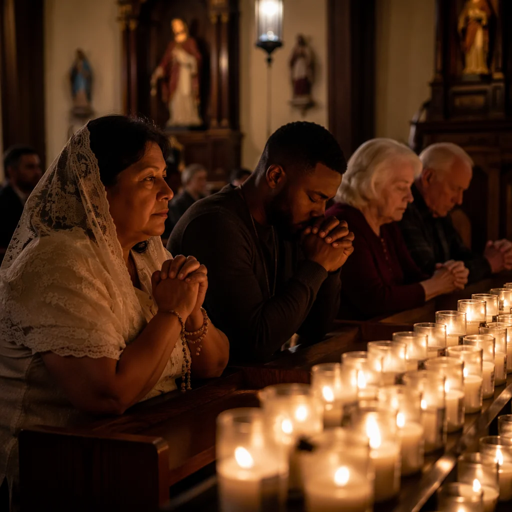 Night Prayer Vigil in Church Sanctuary