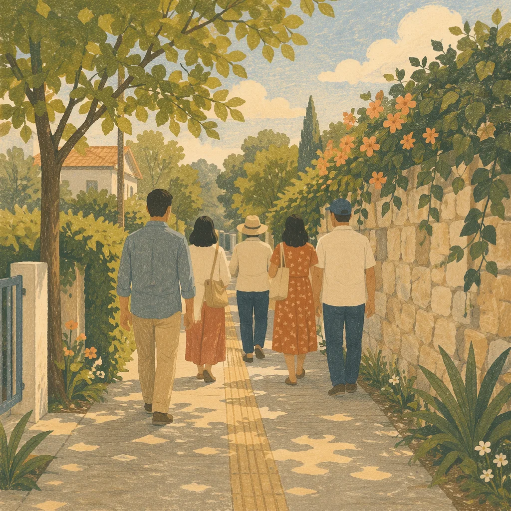Neighborhood Prayer Walk at Sunset