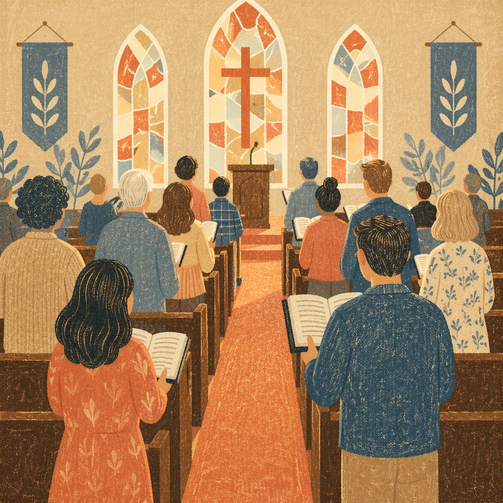 Congregation Standing for Responsive Reading
