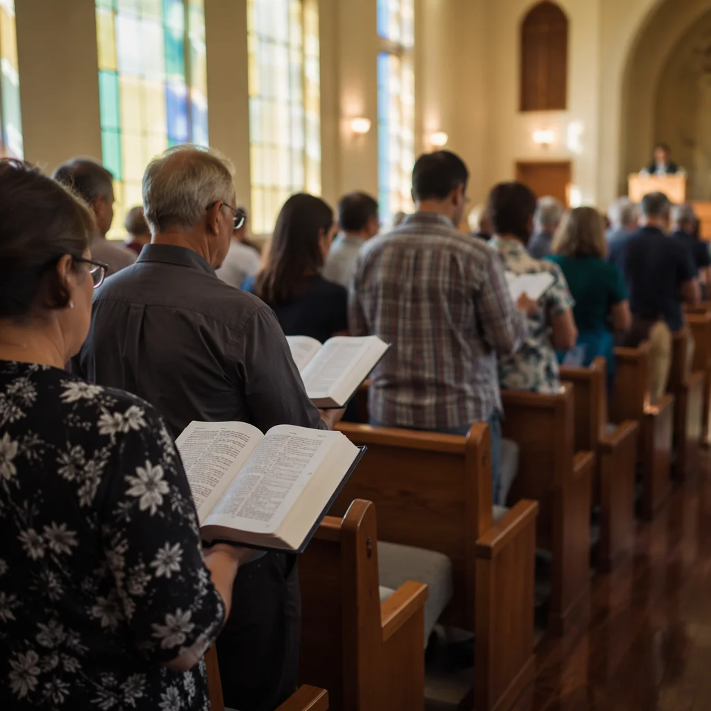 Congregation Standing for Responsive Reading