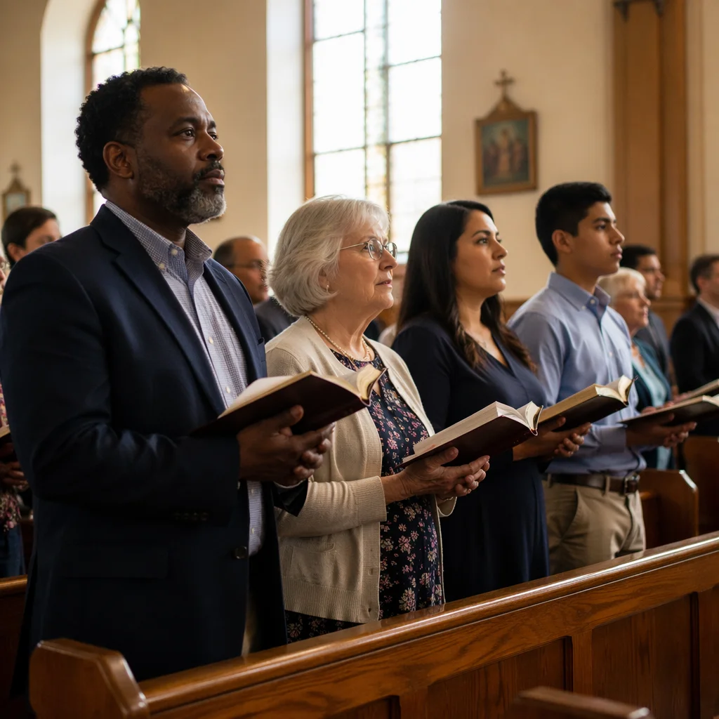 Congregation Standing for Responsive Reading