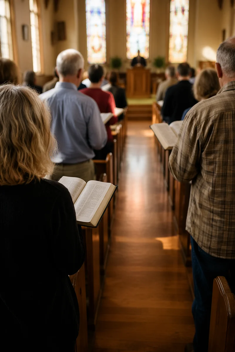 Congregation Standing for Responsive Reading