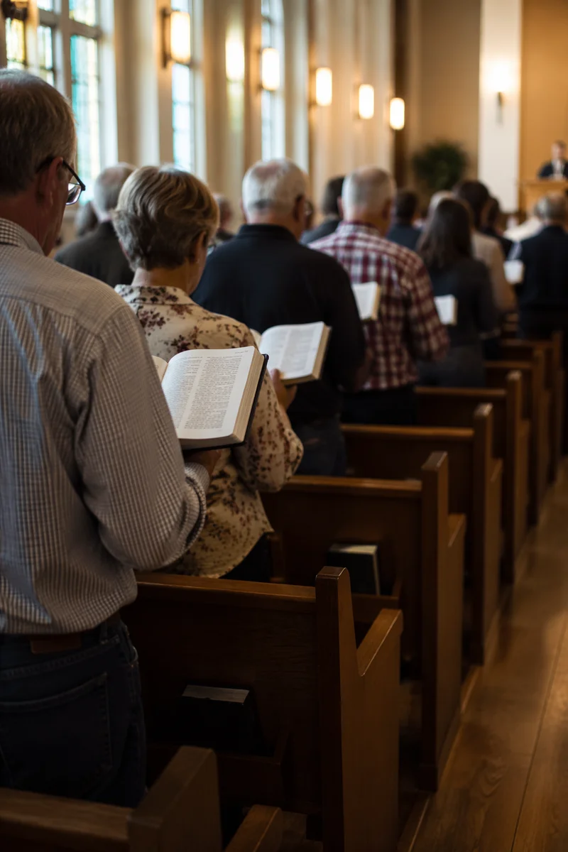 Congregation Standing for Responsive Reading