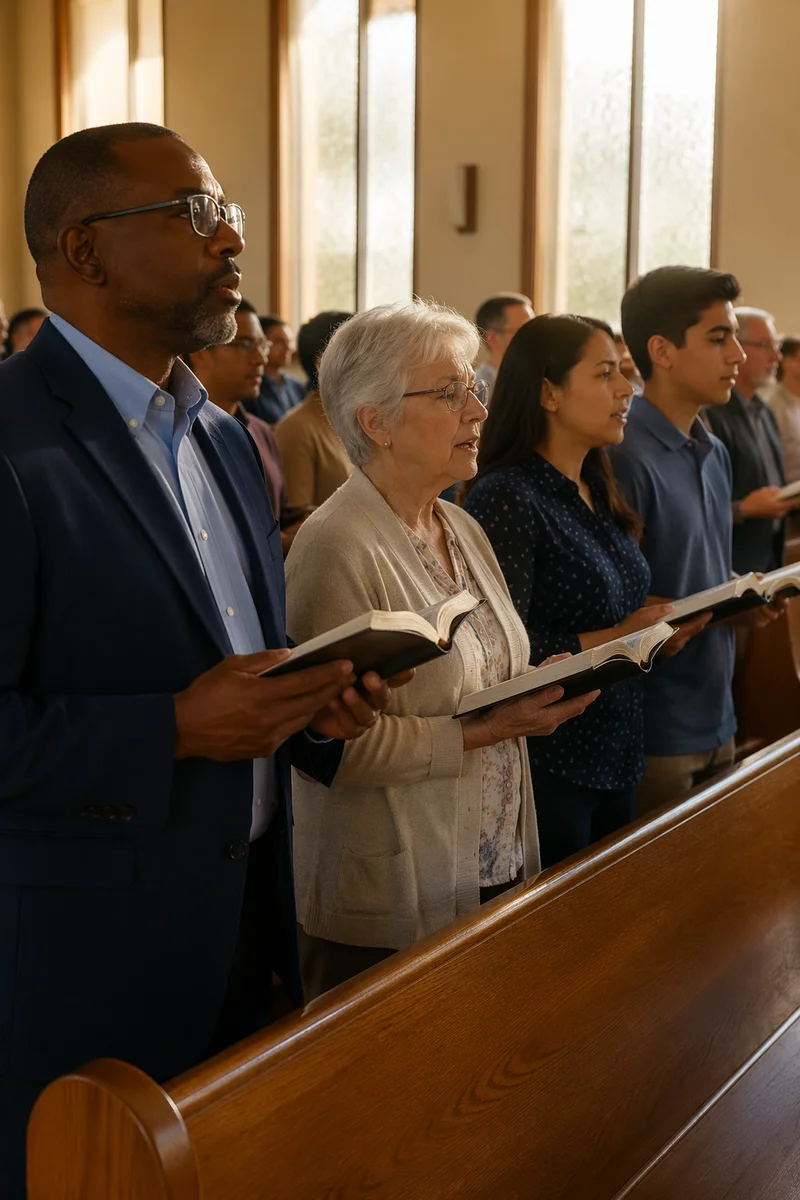 Congregation Standing for Responsive Reading