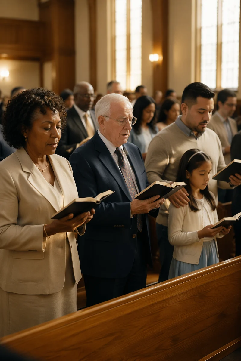 Congregation Standing for Responsive Reading
