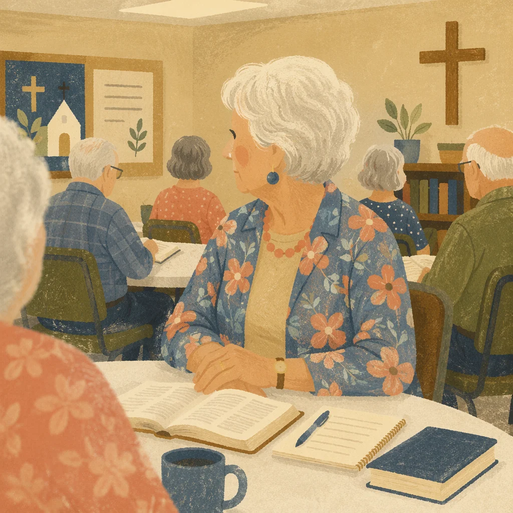 Senior Adults Bible Class in Church