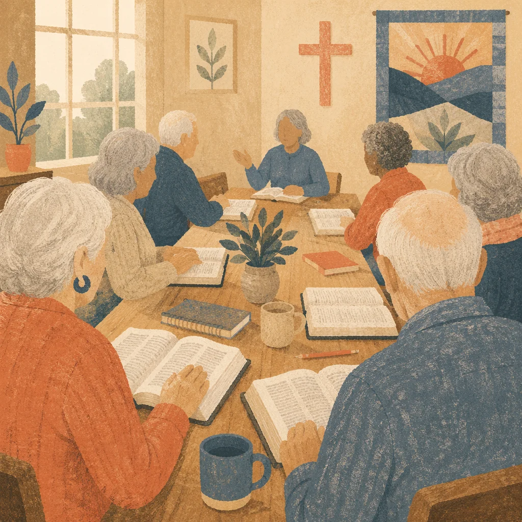 Senior Adults Bible Class Fellowship Table