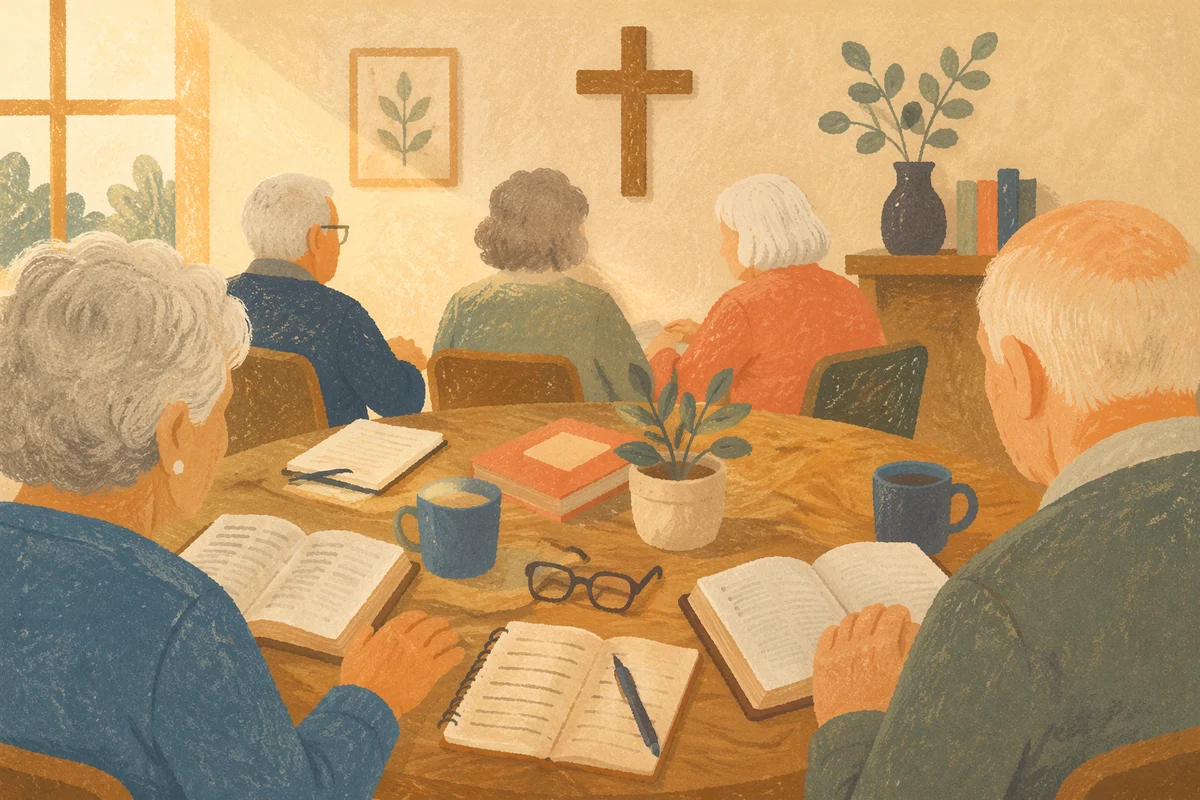 Senior Bible Class in Warm Fellowship Room