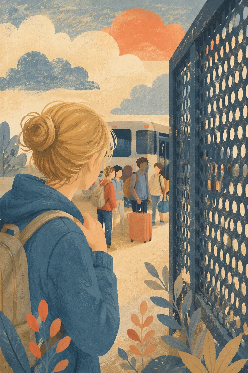 Youth Missions Travel Reflection at Bus Stop