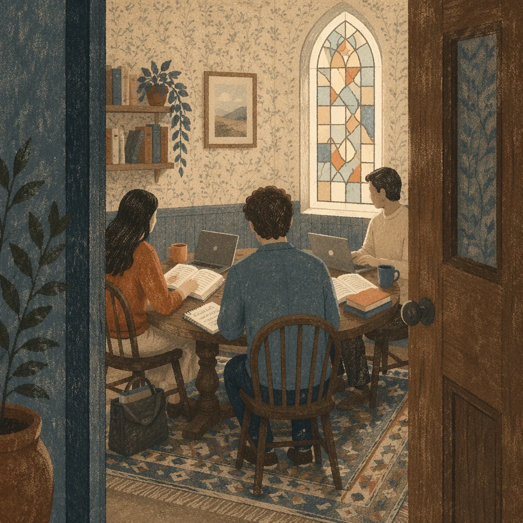 Cozy Small Group Bible Study Gathering