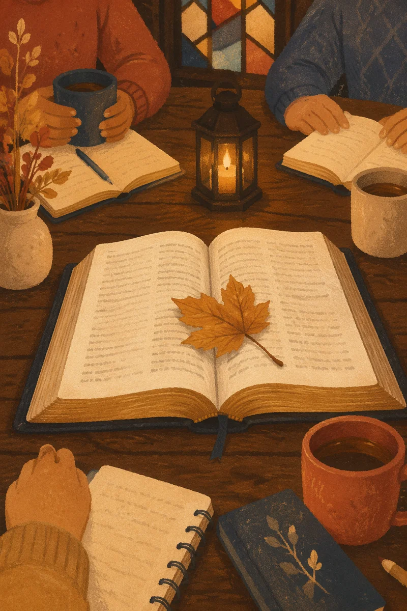 Intimate Small Group Bible Study Table