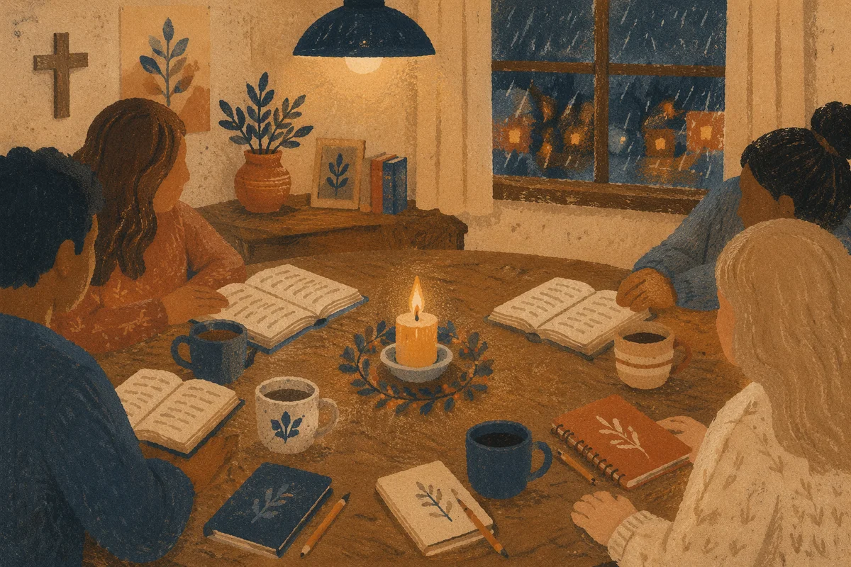 Cozy Small Group Bible Study Table
