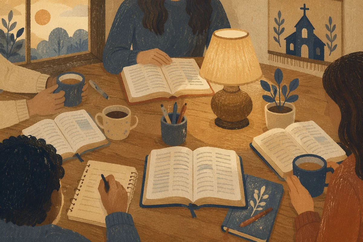 Small Group Bible Study Table Gathering