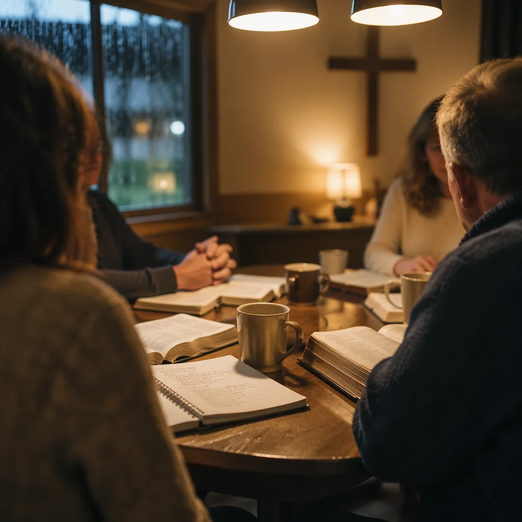 Cozy Small Group Bible Study Gathering