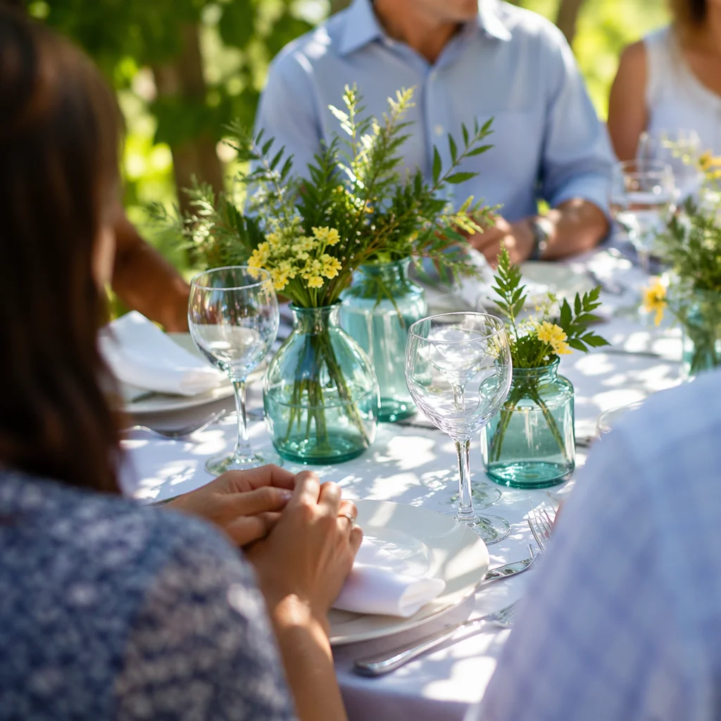 Outdoor Couples Small Group Dinner Fellowship