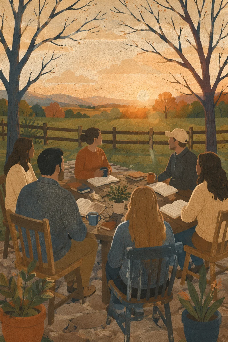 Backyard Small Group at Golden Hour