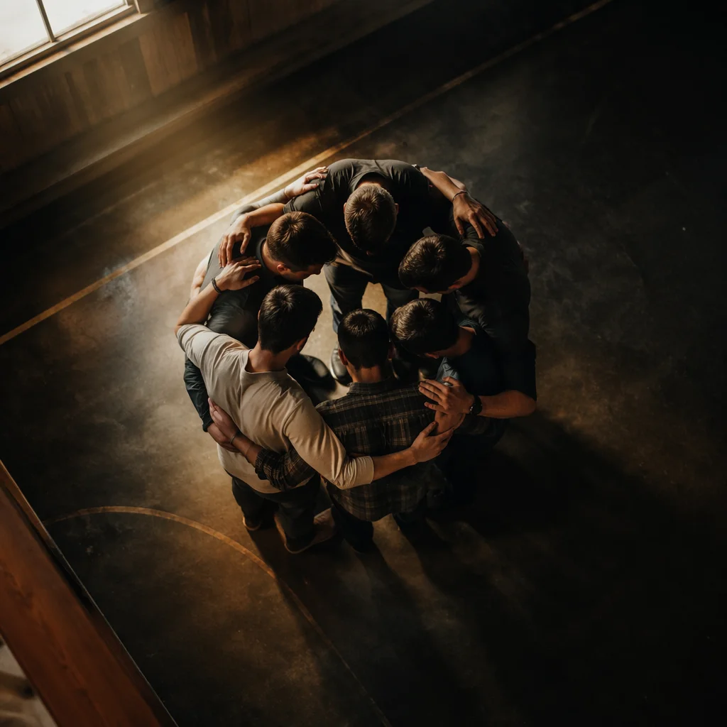 Men’s Accountability Prayer Circle in Church