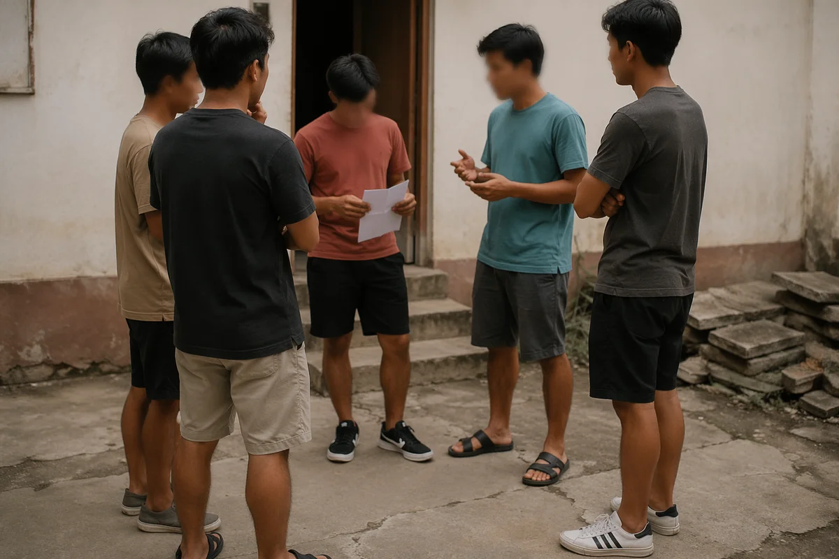 Men's Accountability Small Group Outside Church