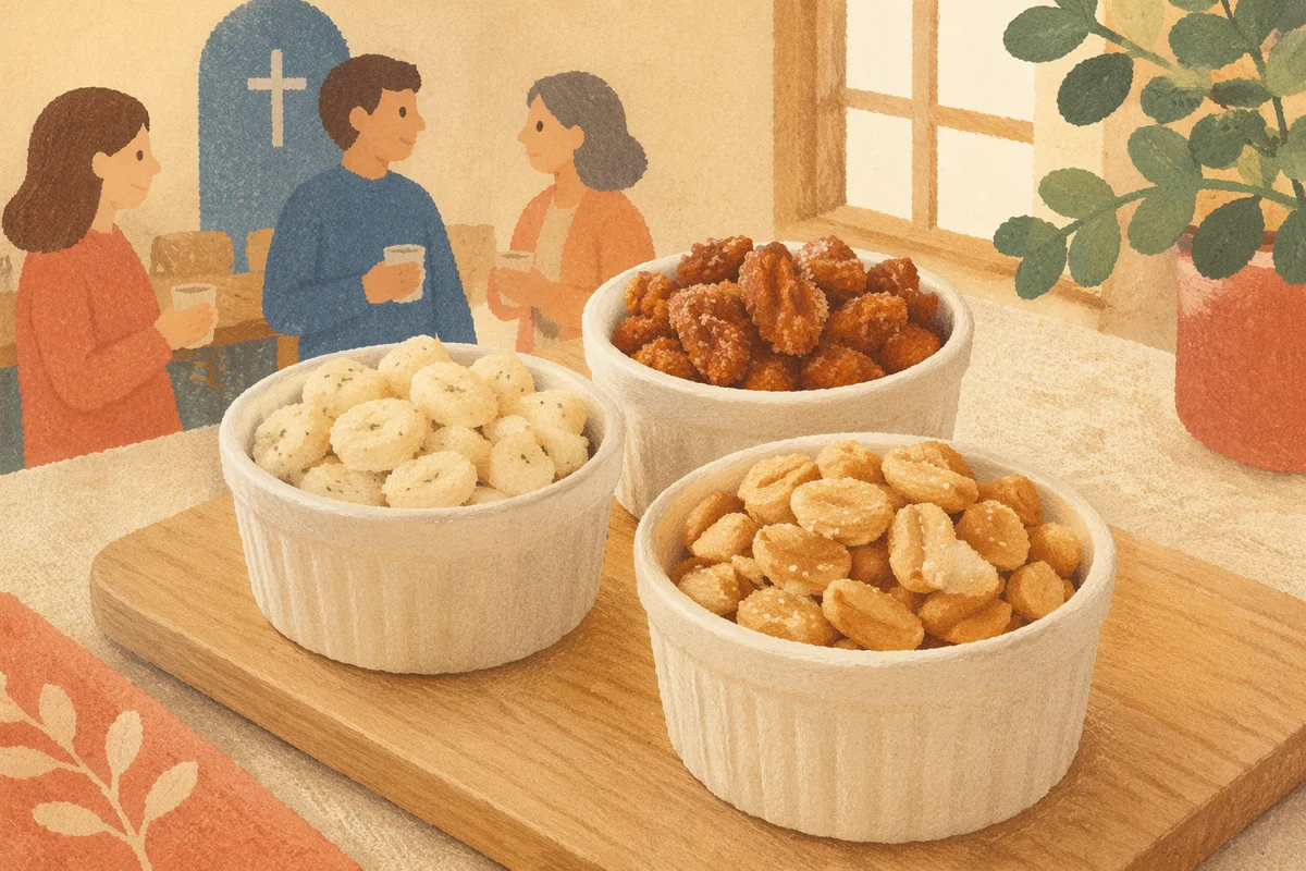 Warm Small Group Fellowship Snack Table