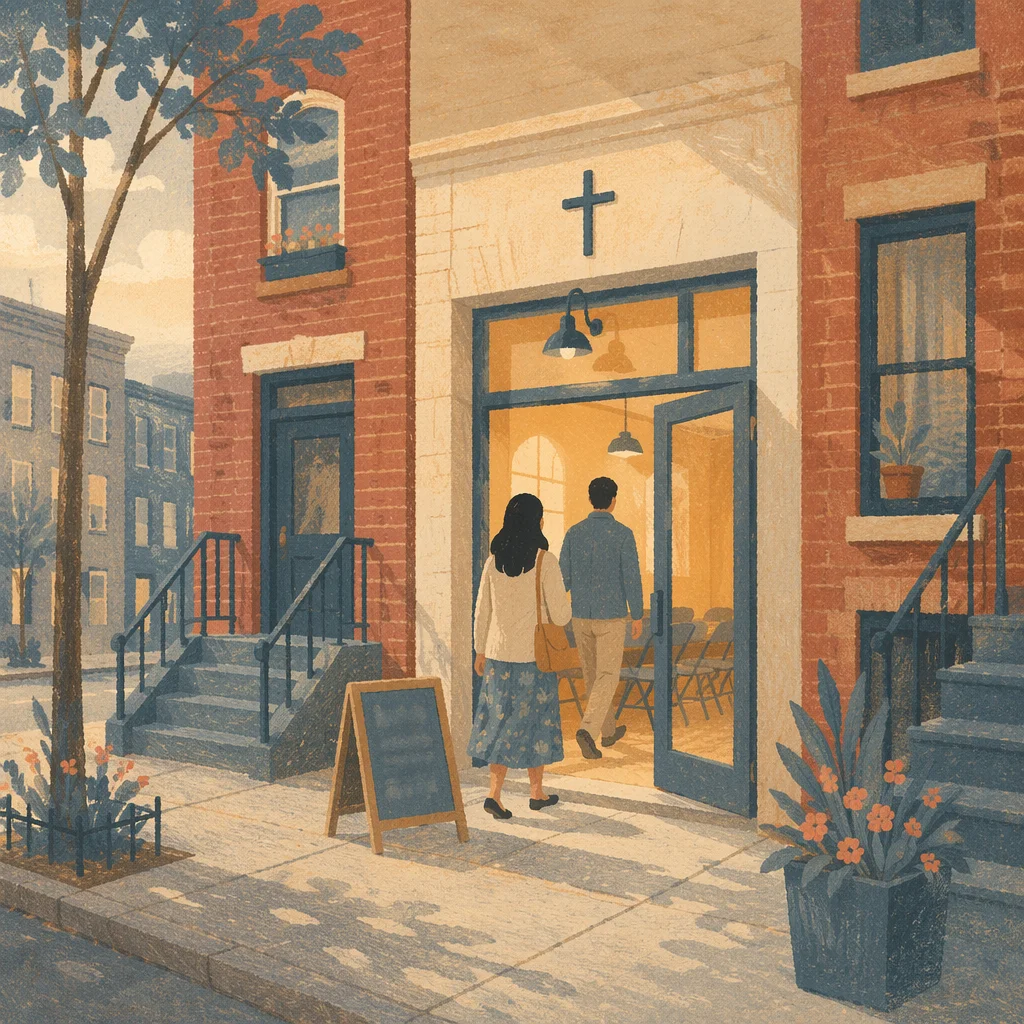 Welcoming Storefront Church in Urban Neighborhood