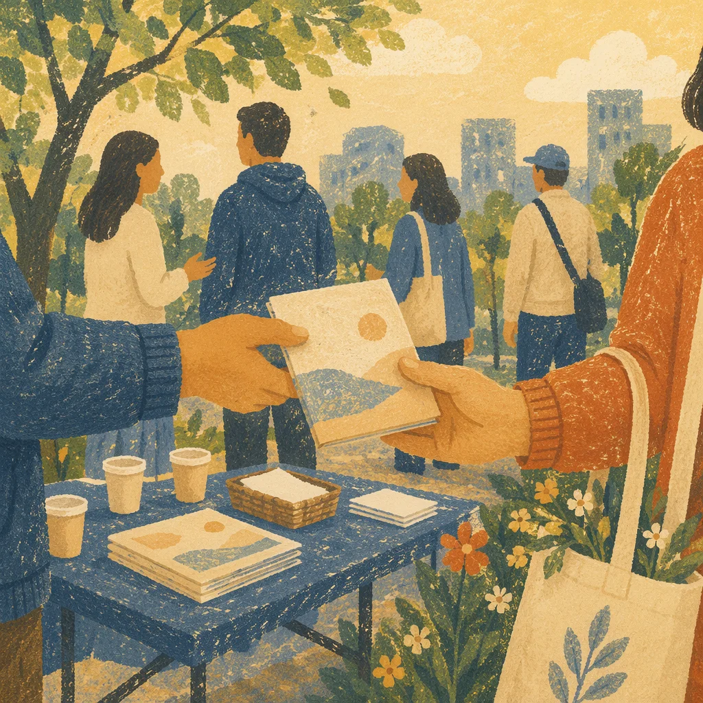 Street Evangelism in a Spring Park