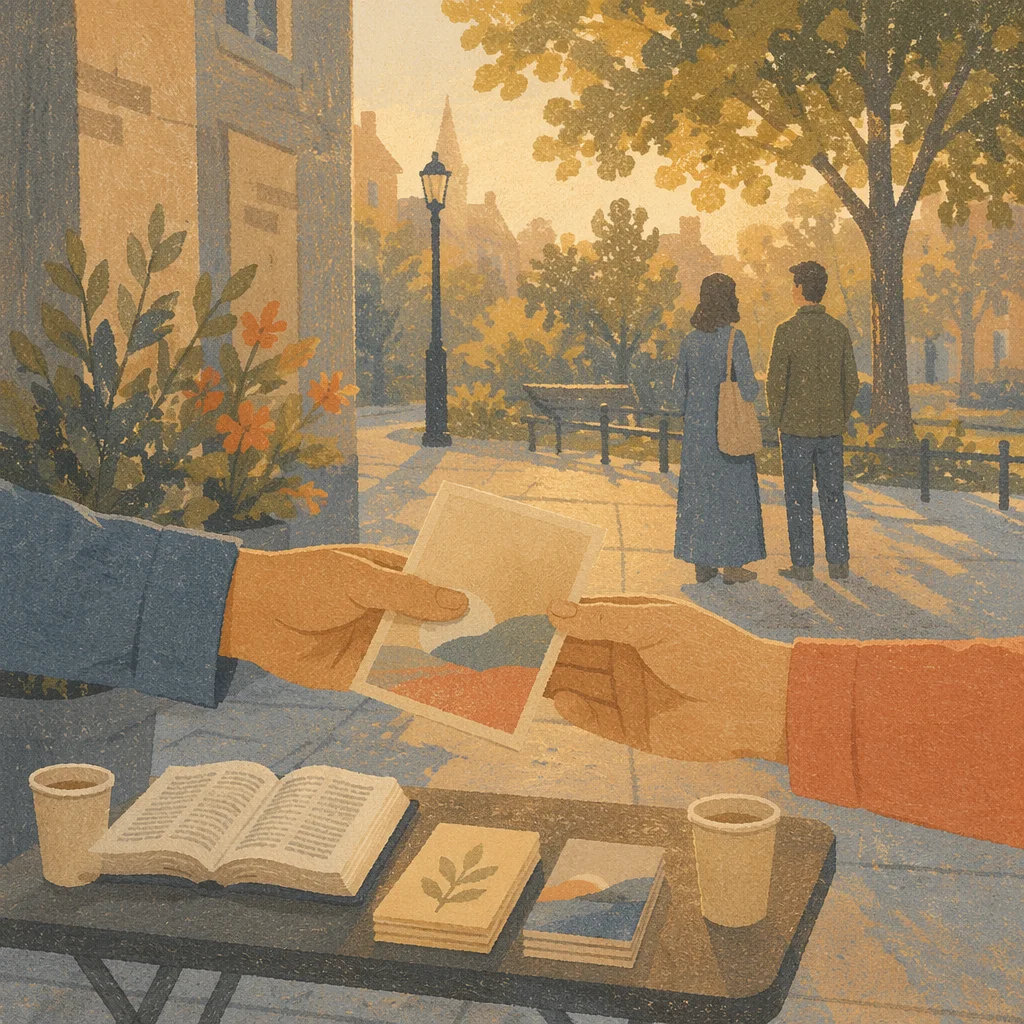 Gentle Street Evangelism in Golden Light