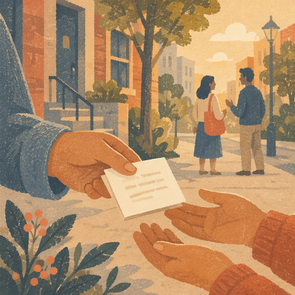 Gentle Street Evangelism at Golden Hour