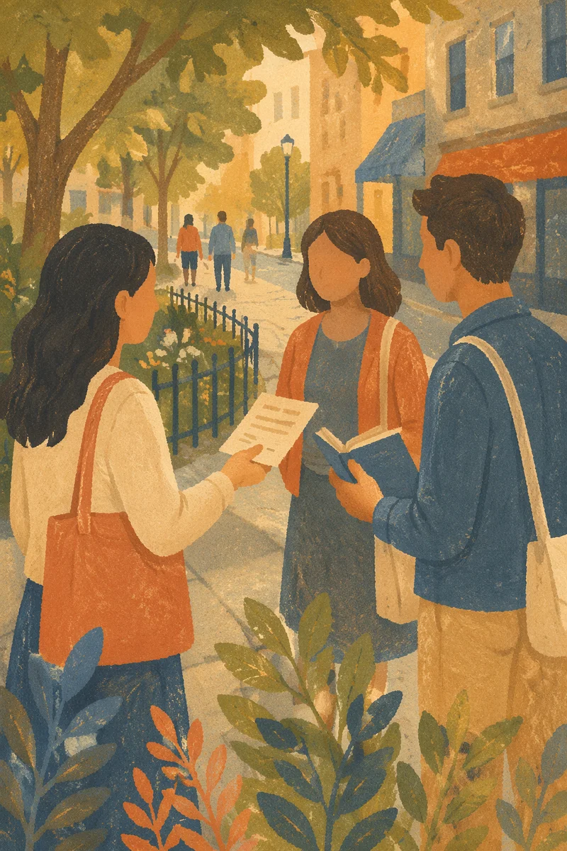 Gentle Street Evangelism at Golden Hour