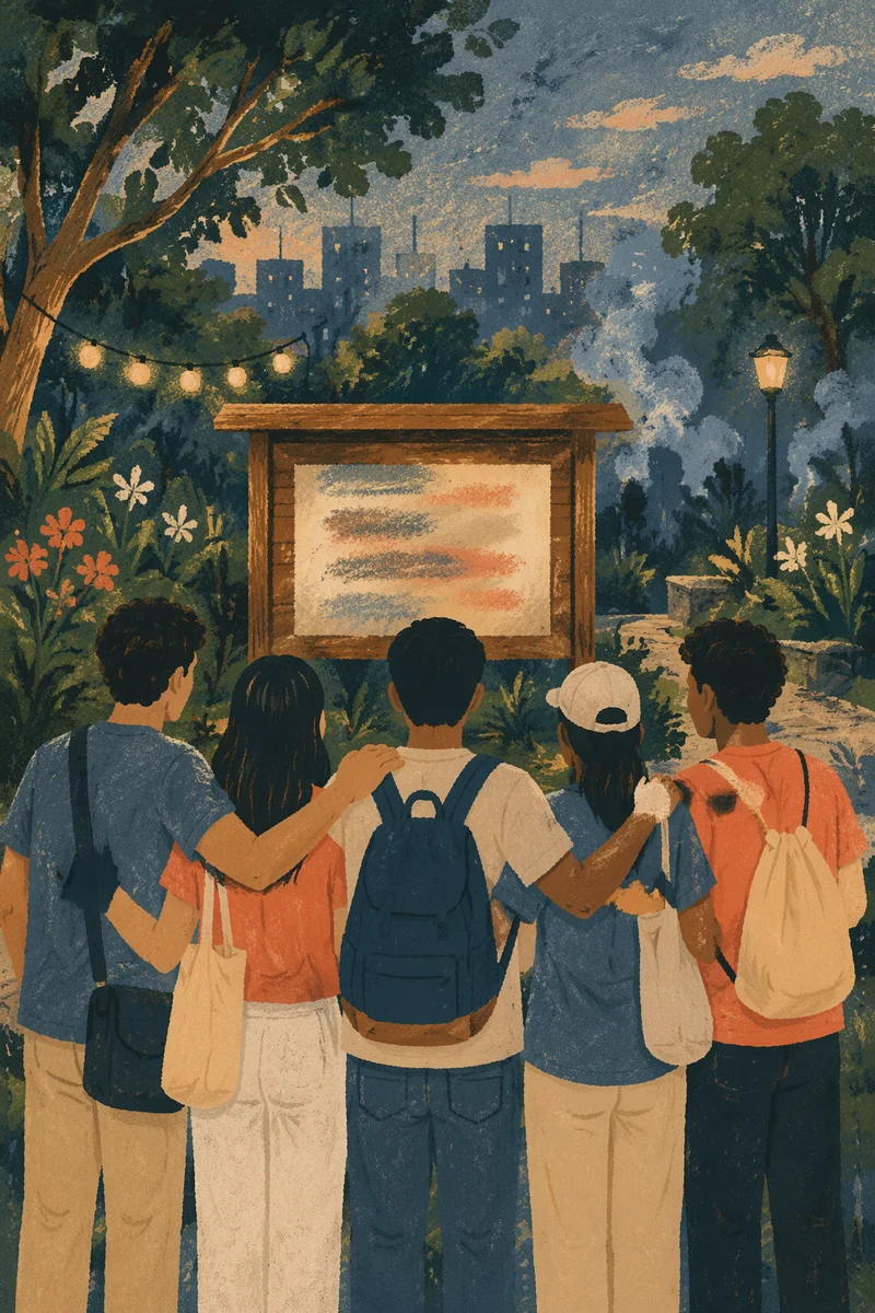 Young Adults Preparing for Street Evangelism