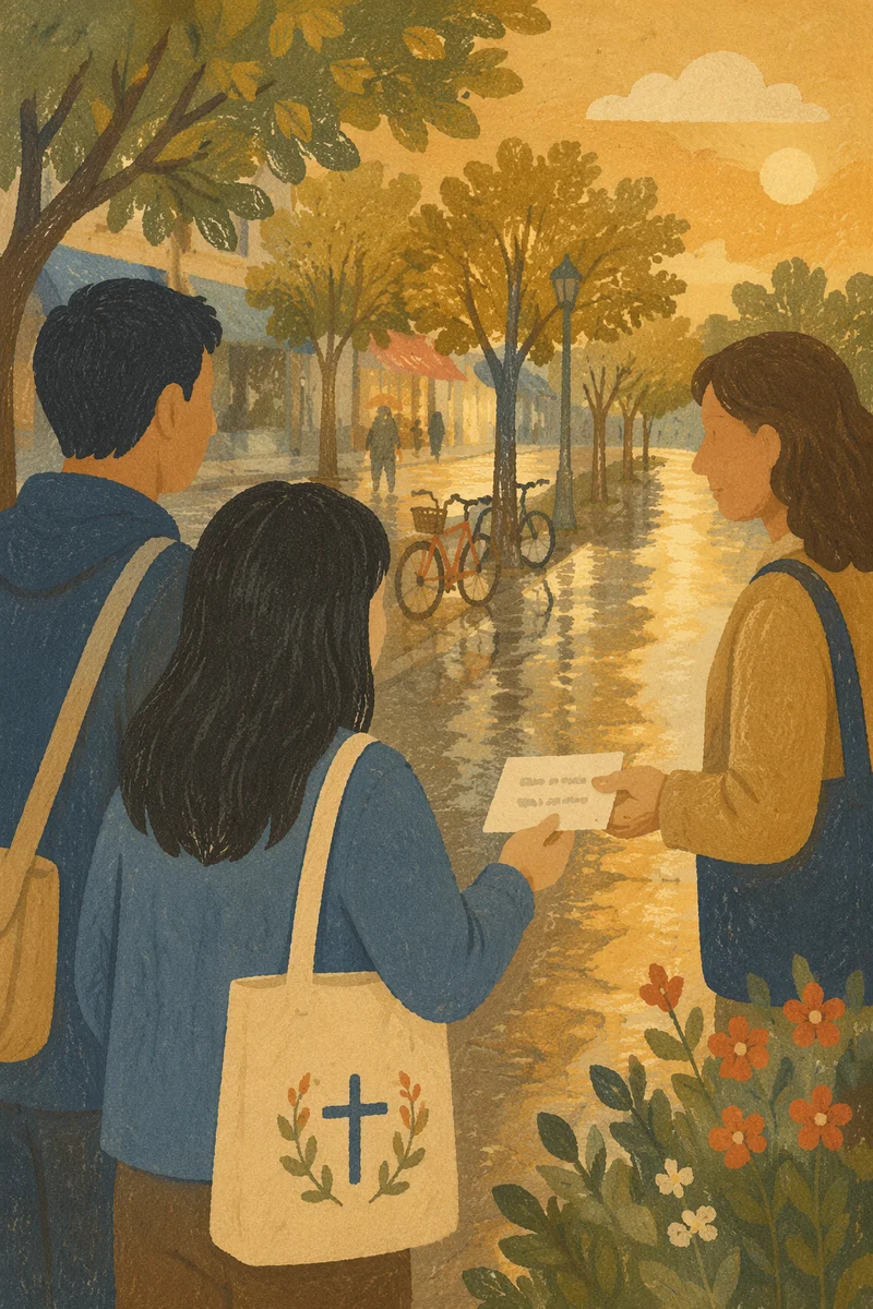Gentle Street Evangelism After Rain